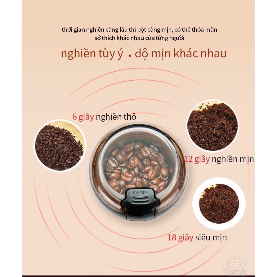 Máy nghiền xay ngũ cốc bột đa năng, máy xay bột siêu mịn, xay ngũ cốc, Cafe, các hạt gia vị...