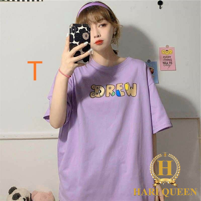FREE SHIP ĐƠN TỪ 50K Áo phông gấu chữ Drew DTR0720 1