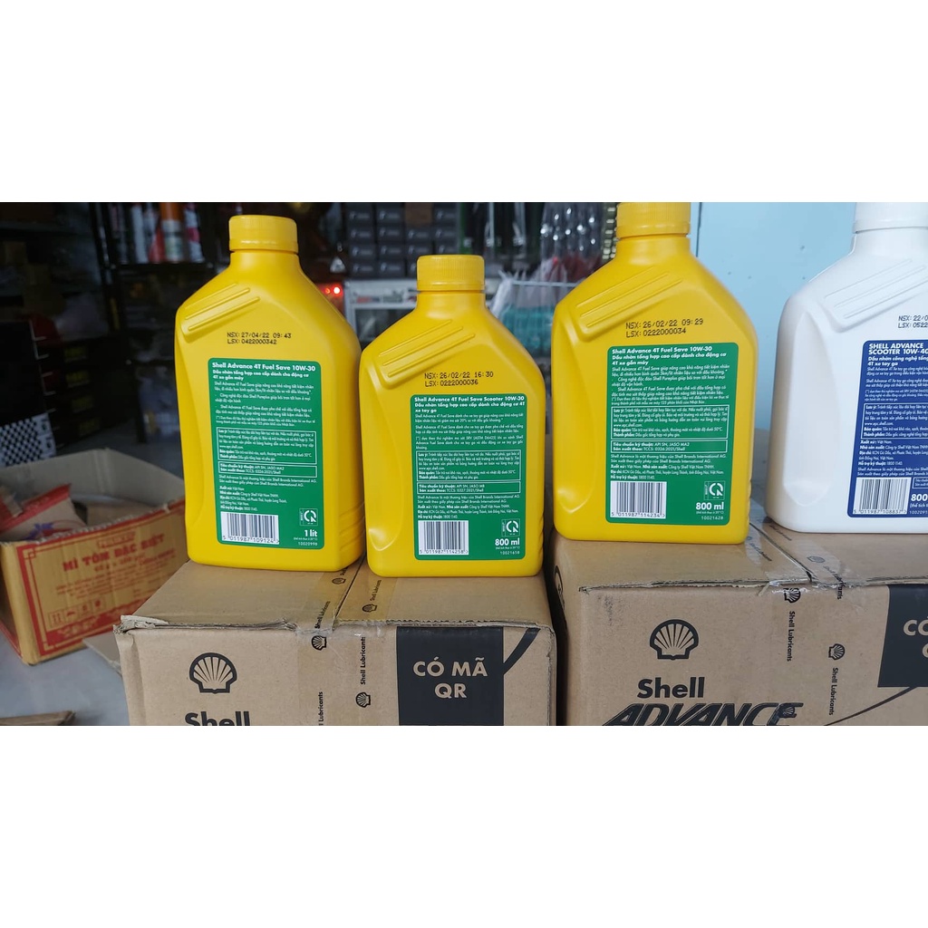 Nhớt Shell Advance tiết kiệm nhiên liệu xe ga và xe số