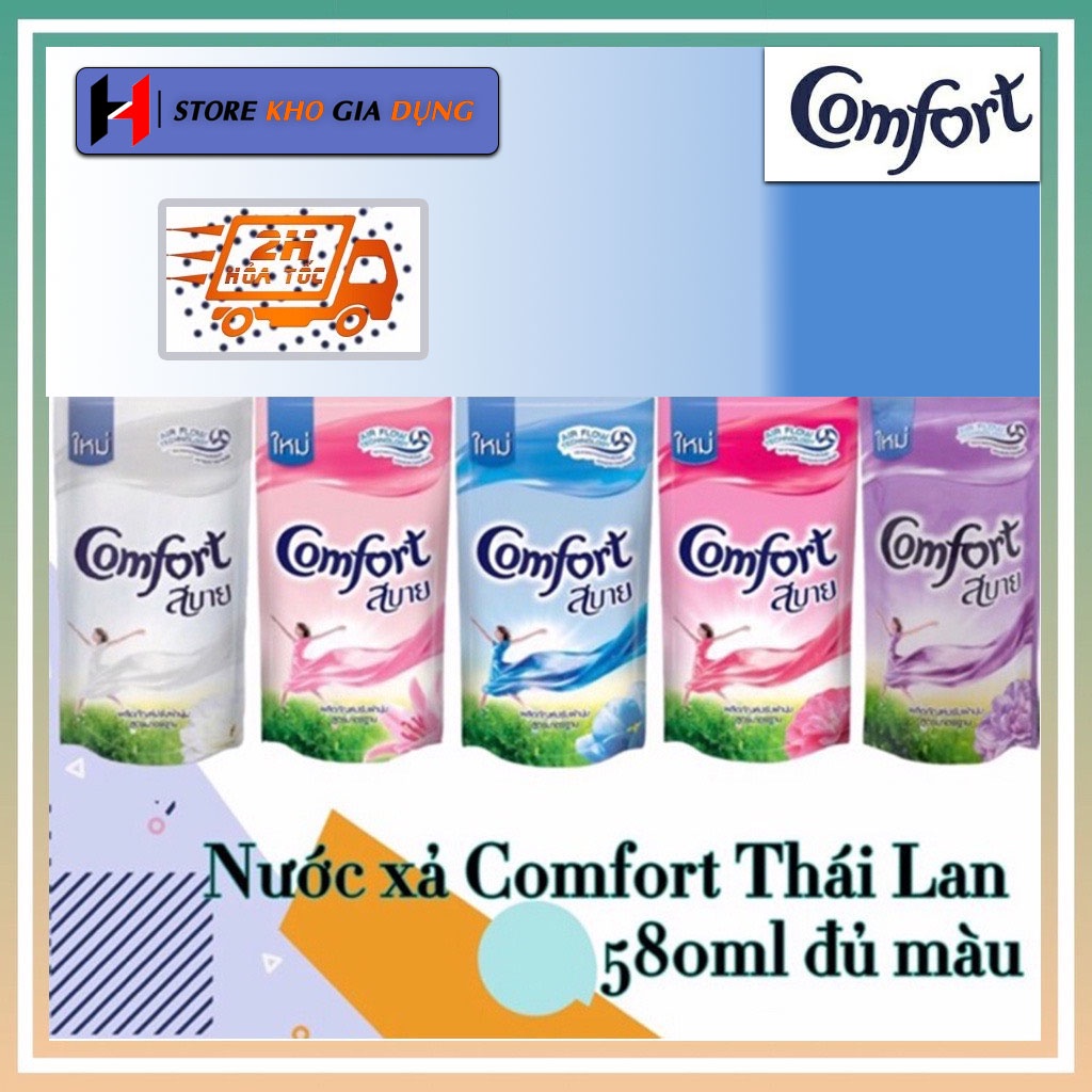 COMBO 3 Túi Nước Xả Vải Comfor Thái Lan Cao Cấp (Túi 580ML)