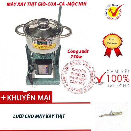 Máy xay thịt làm giò chả 750W khỏe