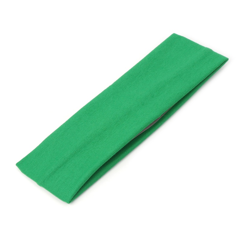 Băng Đô Thể Thao Bằng Cotton Pha Co Giãn Bản Rộng Thấm Hút Mồ Hôi Cho Nữ