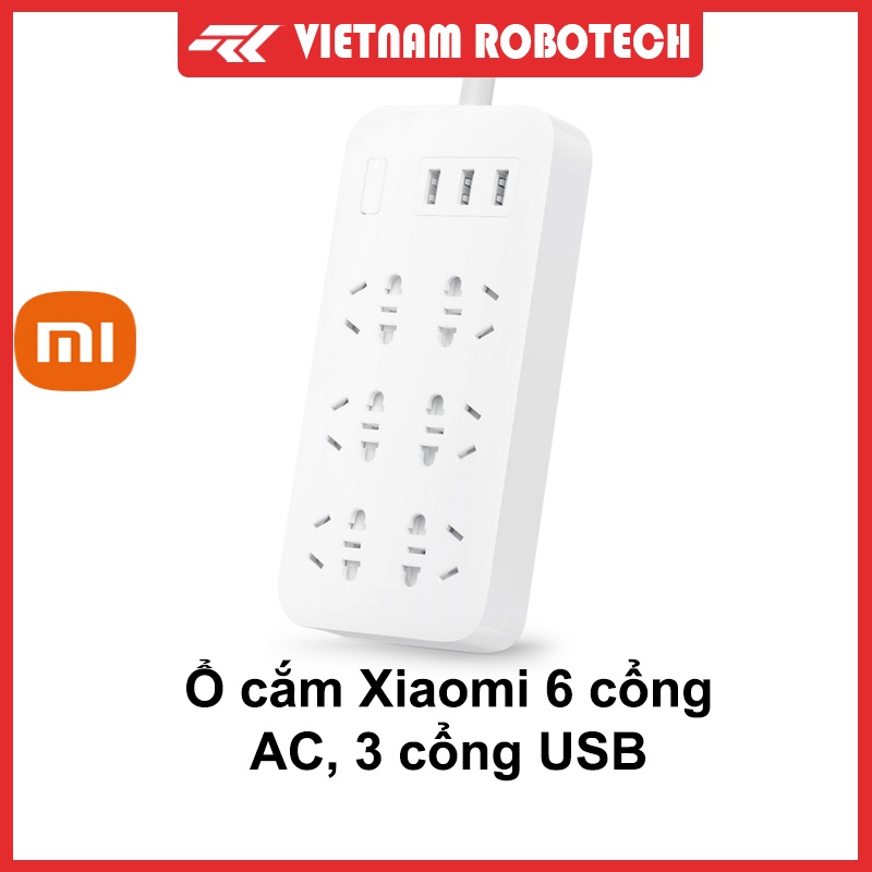 Ổ cắm điện đa năng Xiaomi Mi Power Strip 6 cổng 3 USB