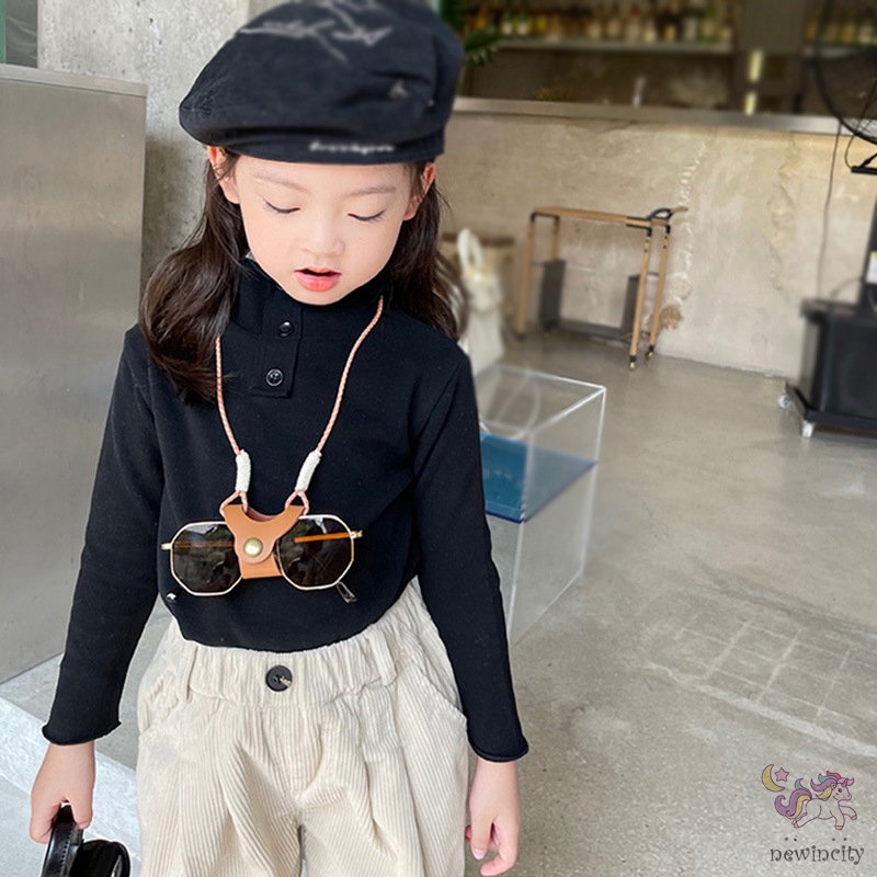 Áo thun tay dài thời trang thu đông phong cách Hàn Quốc cho bé gái