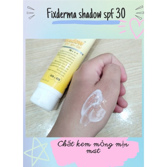 Kem chống nắng Fixderma Shadow spf 30