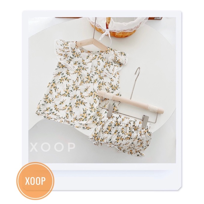 Bộ cánh tiên chất thô tre mát lịm tim cho bé gái