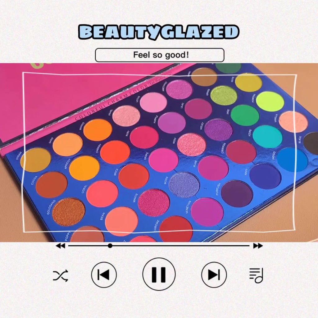 Bảng phấn mắt BEAUTY GLAZED 40 màu tiện dụng