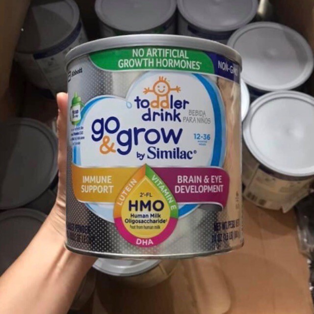 Sữa bột Similac Go & Grow NON-GMO - HMO 680g (xám) date 10/2021