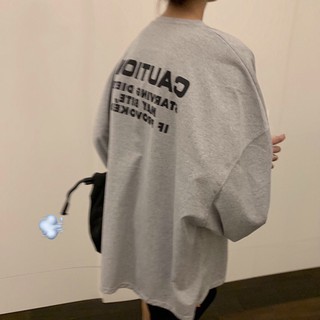 A254 ÁO THU ĐÔNG ULZZANG CAUTION. (ẢNH THẬT Ở CUỐI)