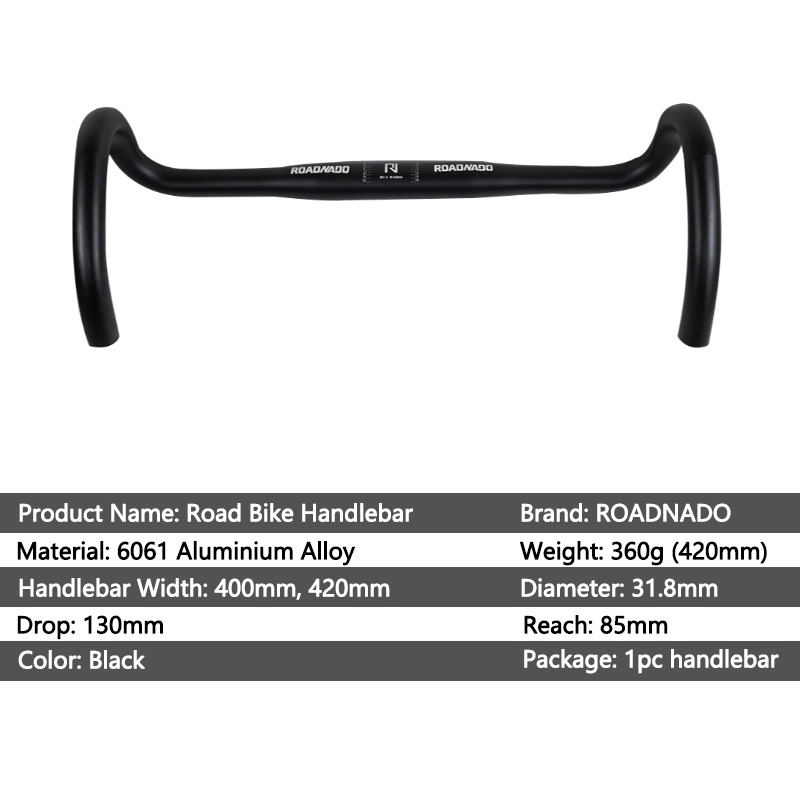 Ghi đông nhôm xe đạp road Tay Lái Xe Đạp Leo Núi Bằng Hợp Kim Nhôm Siêu Nhẹ 31.8*400/420mm Nhôm xe đạp xử lý  Tay cầm nhôm 31,8mm