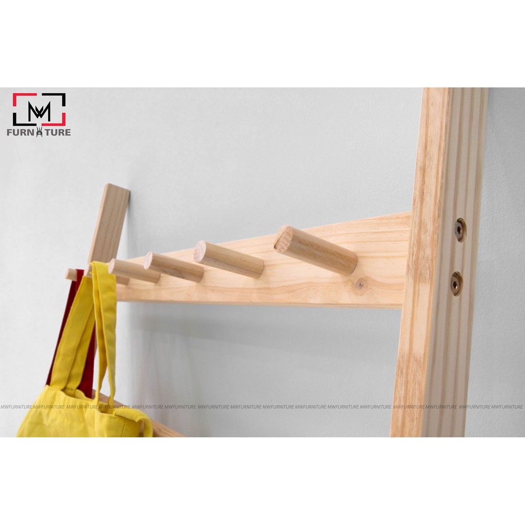 Combo 2 thang treo trang trí đa năng hàn quốc thương hiệu MW FURNITURE - Nội thất trang trí