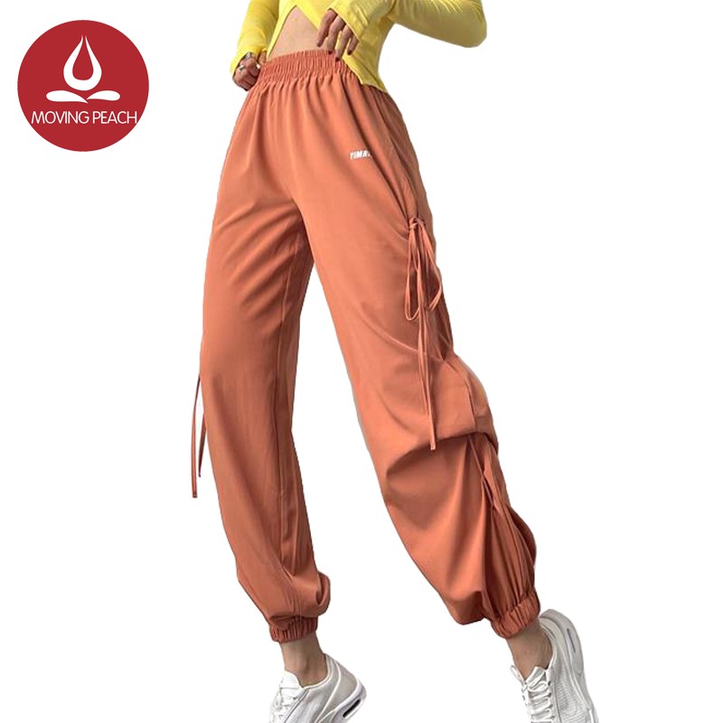 Quần chạy bộ MOVING PEACH CLF ống rộng hợp thời trang
