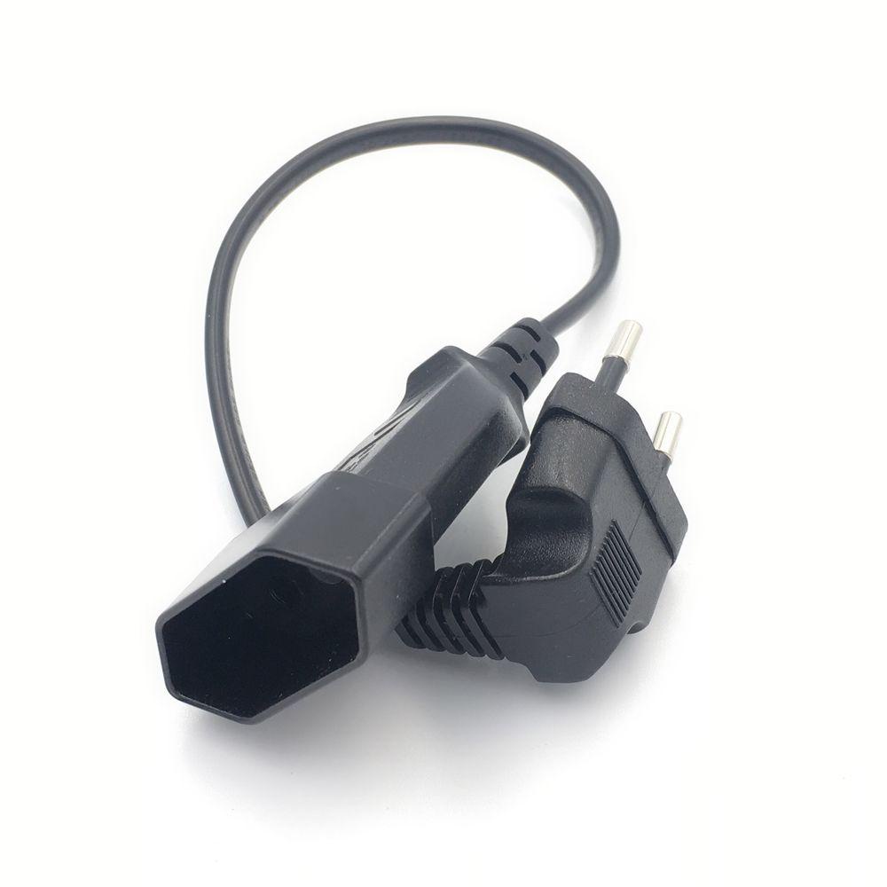 1 Dây Cáp Mở Rộng Góc 90 Độ Chuyển Đổi Từ Giác Cắm EU Sang Cổng Cắm PDU