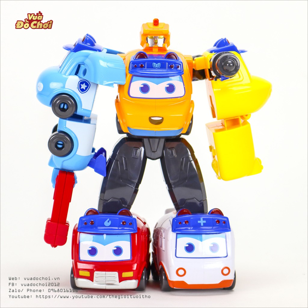 Mô Hình Nhân Vật Gogo Bus Lắp Ghép Biến Hình Robot