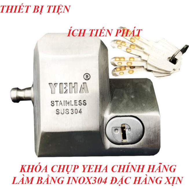 [CHÍNH HÃNG] Ổ Khóa Cửa Chụp Chống Cắt Cao Cấp YEHA SS978EBB 48mm INOX SUS304 Dòng Cao Cấp Chống Trộm