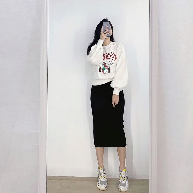 ( Ảnh thật ) CV1020 Chân váy len basic | BigBuy360 - bigbuy360.vn