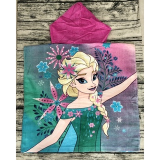 Áo choàng tắm có mũ cho bé elsa pony sofia nhiều mẫu