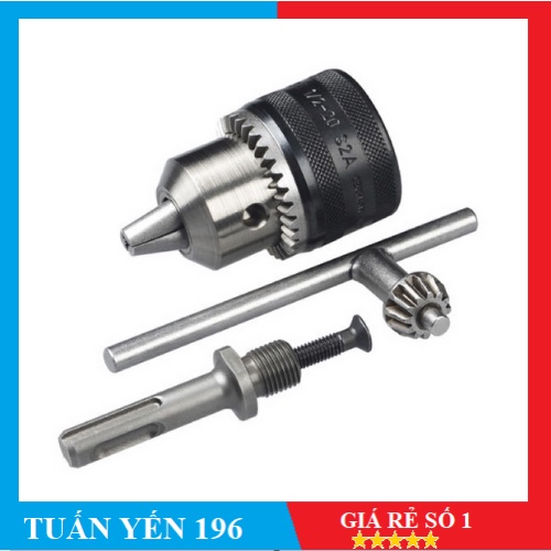 Bộ Chuyển Đổi Từ Đầu Mũi Khoan Gài Sang Đầu Mũi Khoan Vặn Đầu 13 Li - Dùng Được Cho Các Loại Máy Khoan Đục Bê Tông