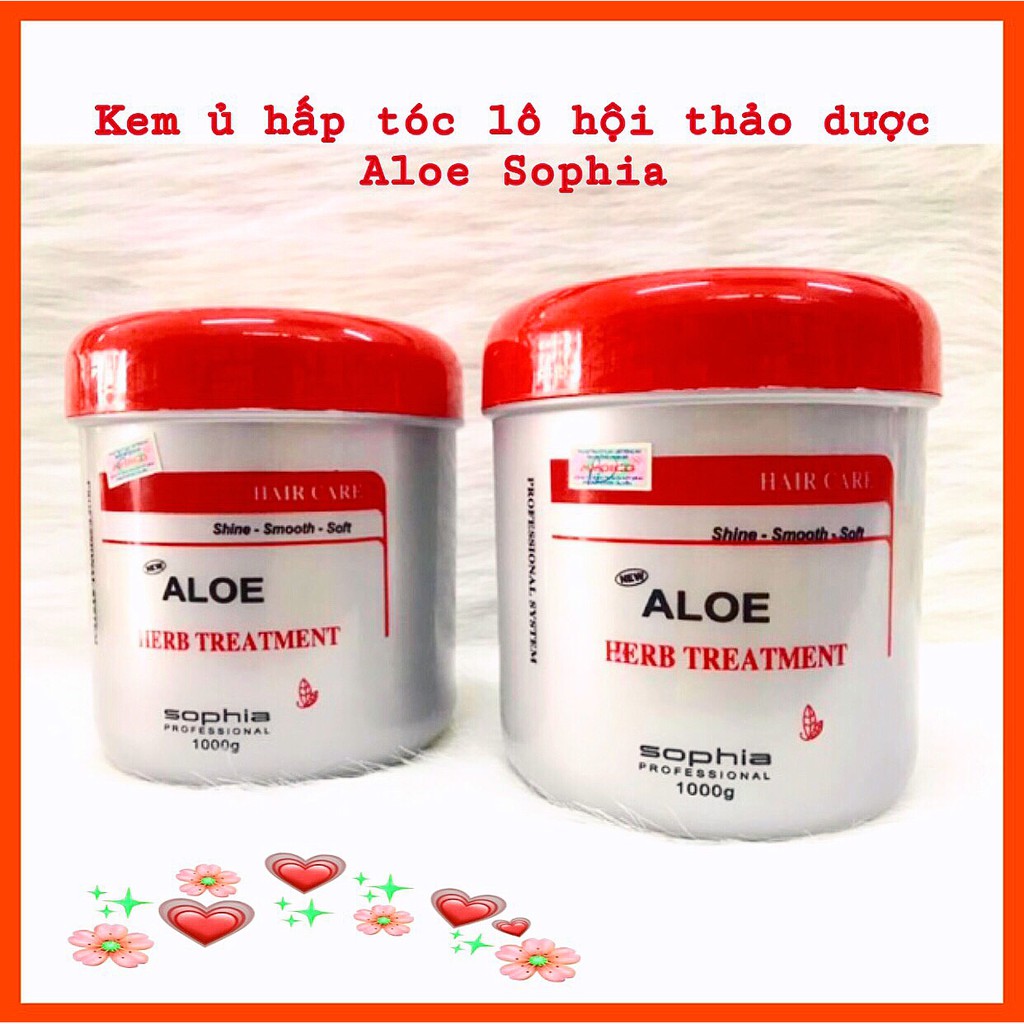 KEM Ủ HẤP TÓC LÔ HỘI THẢO DƯỢC ALOE SOPHIA SIÊU MỀM MƯỢT 1000G