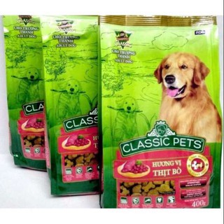 Thức ăn hạt cho chó trưởng thành tất cả các giống Classic Pet Adult 400g
