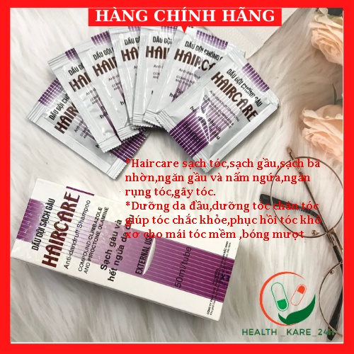 Dầu gội sạch gầu hết ngứa da đầu ngăn tiết bã nhờn tróc vẩy HAIRCARE cho mái tóc mềm mượt hết khô xơ chẻ ngọn