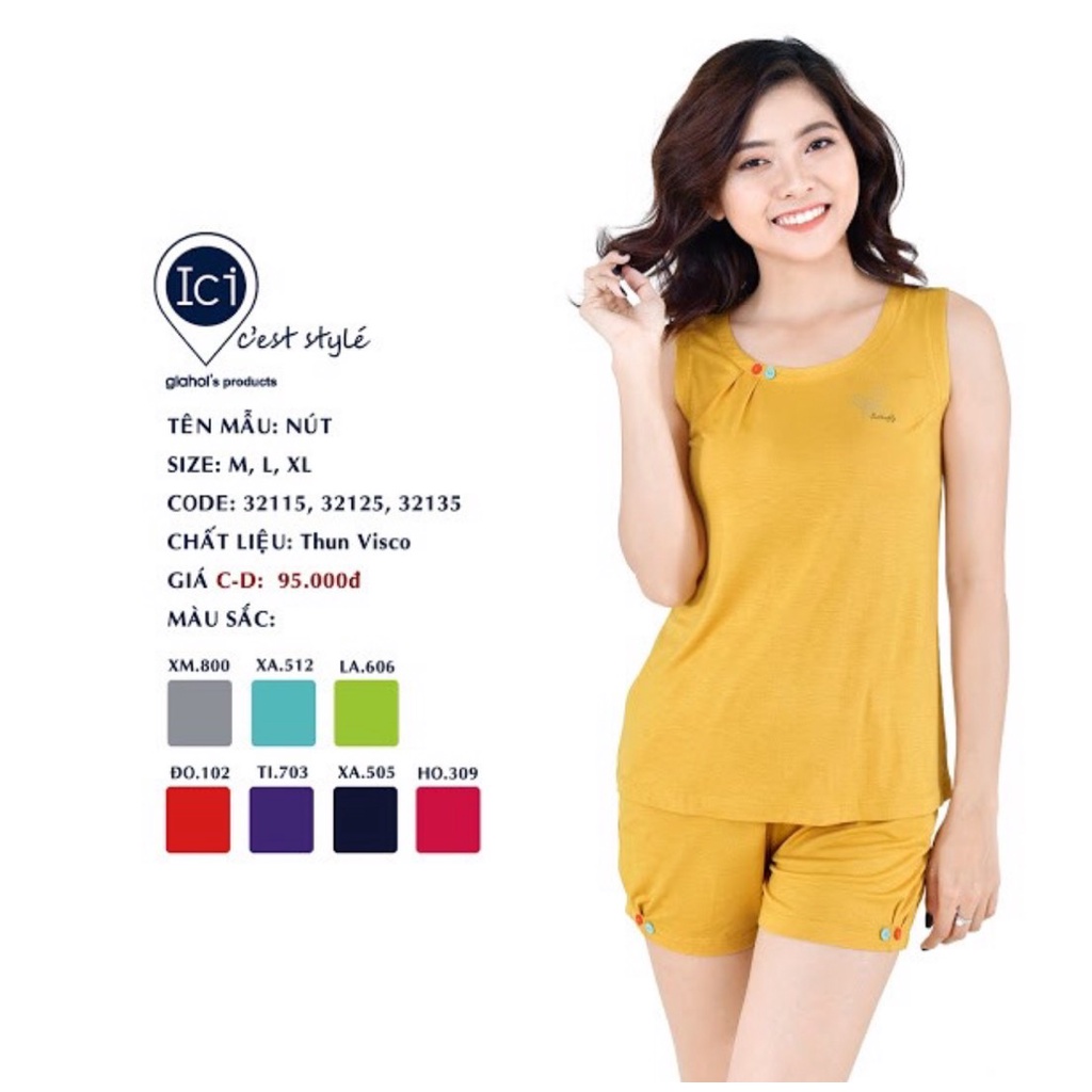 Bộ Ngắn Nút Gia Hồi đủ màu,đủ size
