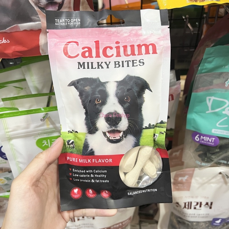 Xương nhai Calcium vị sữa cho chó
