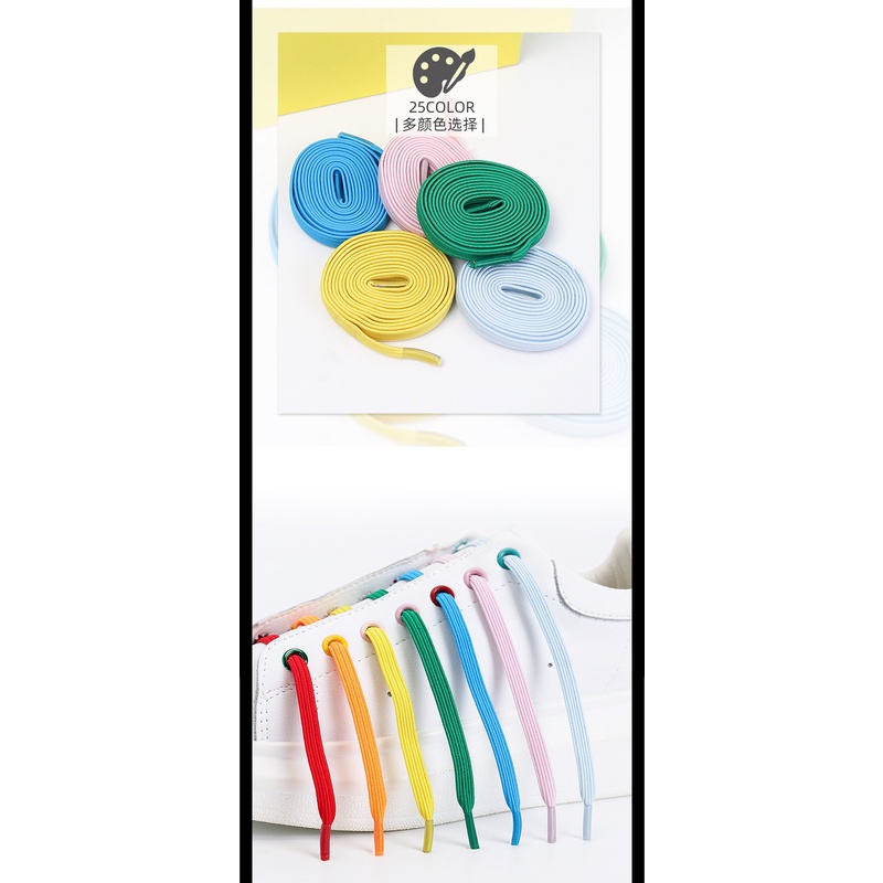 1 Cặp Dây Giày Thể Thao Nhiều Màu Sắc Bắt Mắt Tiện Dụng