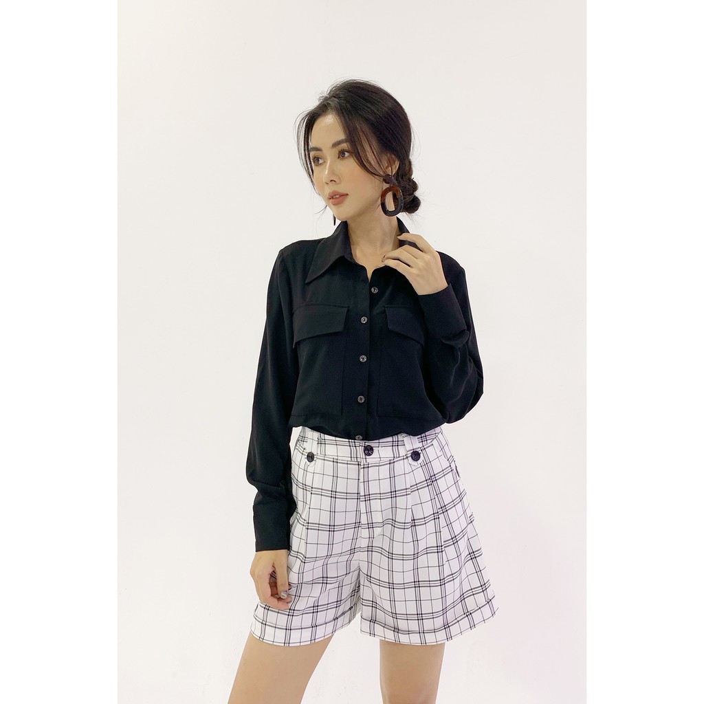 Quần short vải nove gấu - 20Again - SVA0505