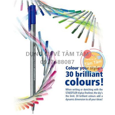 [ TÂM TÂM ]-Bút dạ kim STAEDTLER triplus ® fineliner 334 (ĐỨC)-10 Cây