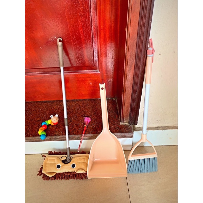Bộ chổi quét hốt rác lau nhà cho bé|Montessori thực hành cuộc sống