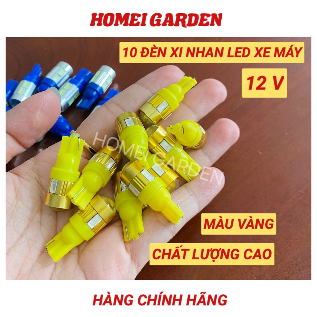 10 Đèn xi nhan LED xe máy 12V nhiều màu - HM0015-10