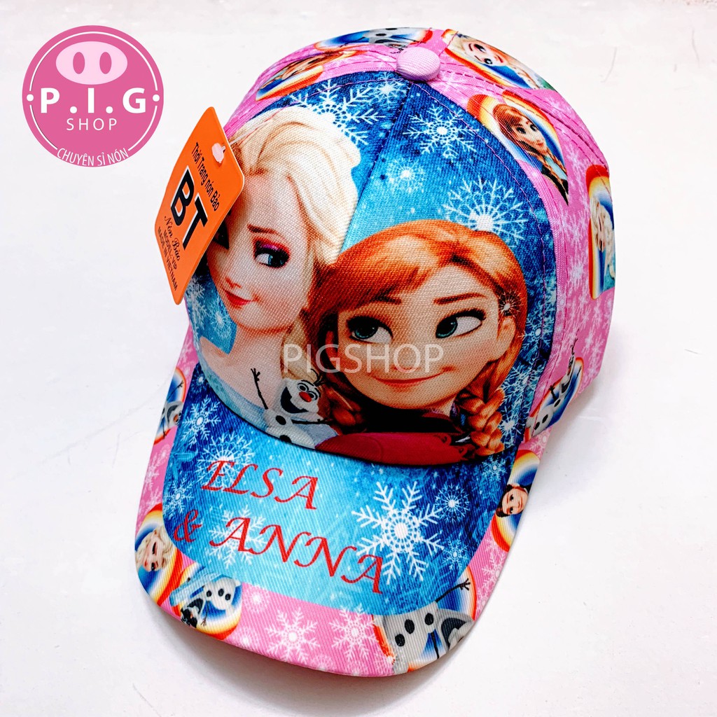 Nón kết ELSA &amp; ANNA cho bé gái 2-6 tuổi