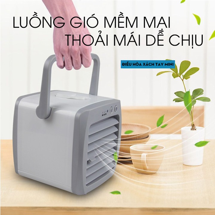 QUẠT ĐÁ MINI ĐIỀU HÒA KHÔNG KHÍ Quạt hơi nước điều hòa không khí mini QST CÔNG SUẤT 12W đầu cắm USB