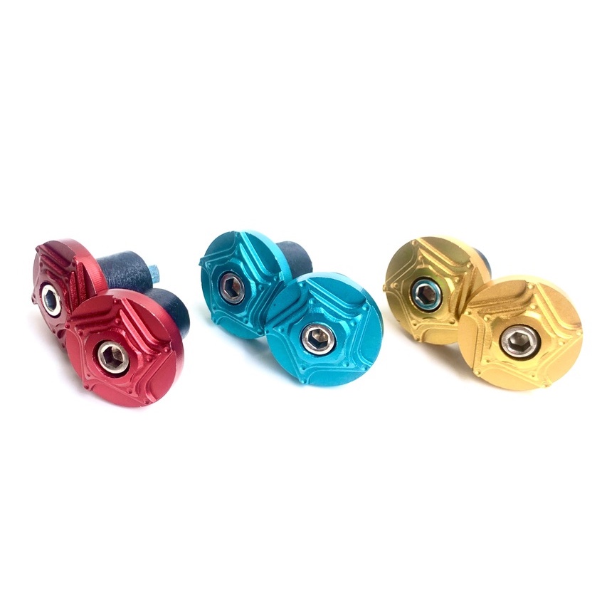 Gù trang trí Tay Lái Kiểu GR5 xanh lục Lên màu gắn Mọi loại xe máy