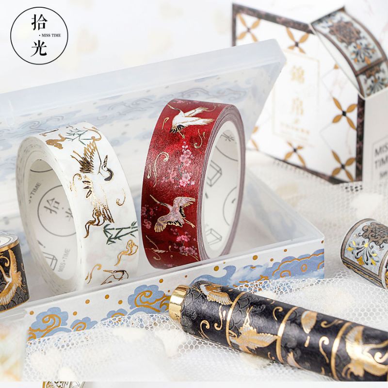 Washi tape nhũ cuộn 5m