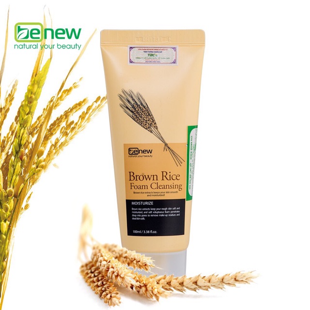 Combo Sữa Rửa Mặt + Tẩy Da Chết Benew Trắng Sáng Da Chiết Xuất Mầm Gạo