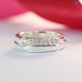 Nhẫn đôi bạc đẹp giá rẻ ND0368