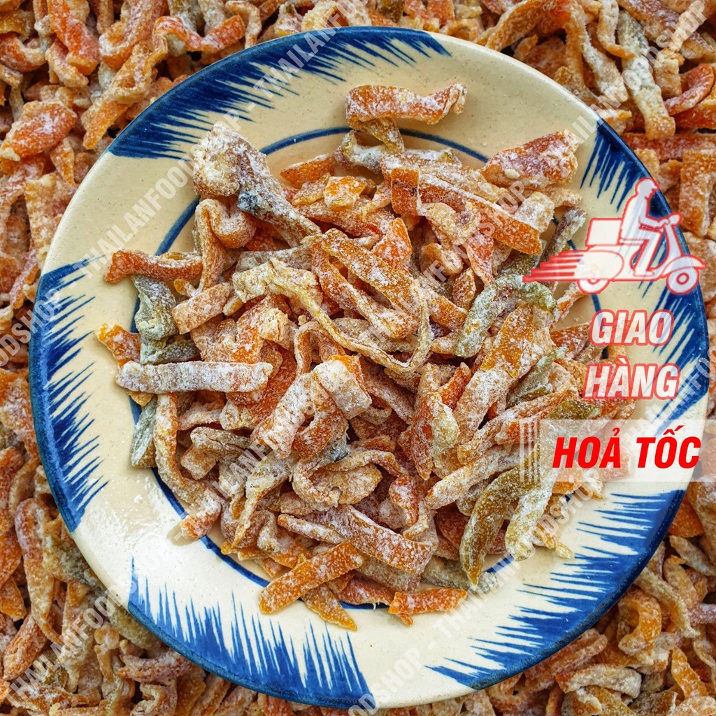 Quất Trần Bì (Vỏ Quýt) Sấy Cam Thảo Lon 500Gr