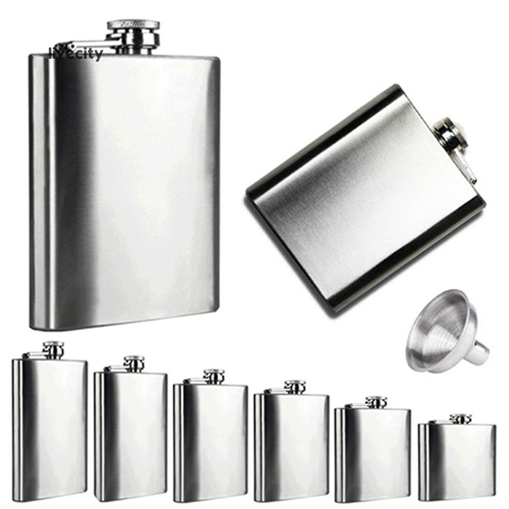 Bình Đựng Rượu 4 5 6 7 8 10 Oz Bằng Thép Không Gỉ