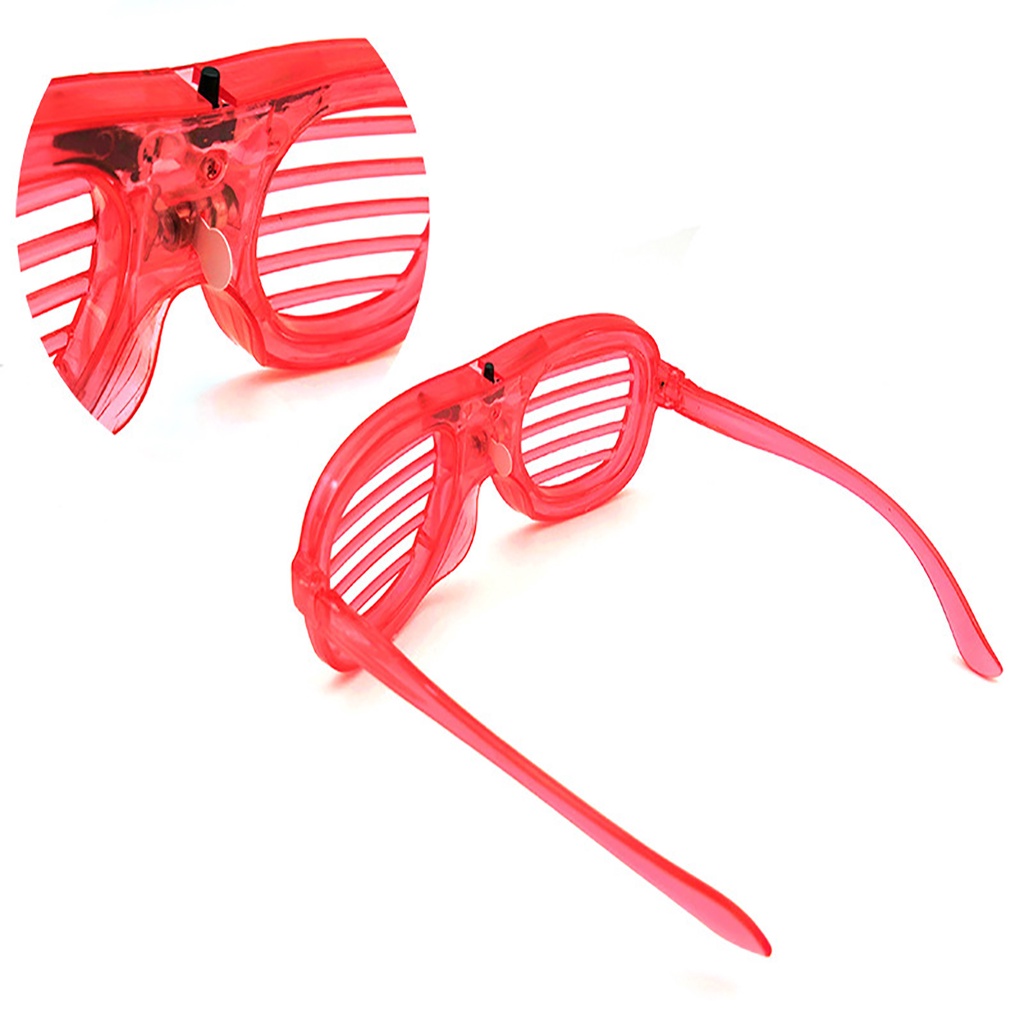 Mắt Kính Đèn Led Phát Sáng Gọng Tròn Thời Trang Hàn Quốc Nữ Tính Trong Suốt Phong Cách Retro Đi Bar Vũ Trường Cầu Thang