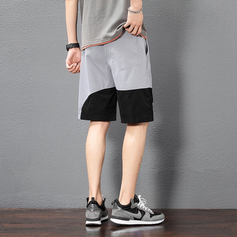 Quần short thể thao ống rộng màu sắc thời trang đi biển cho nam