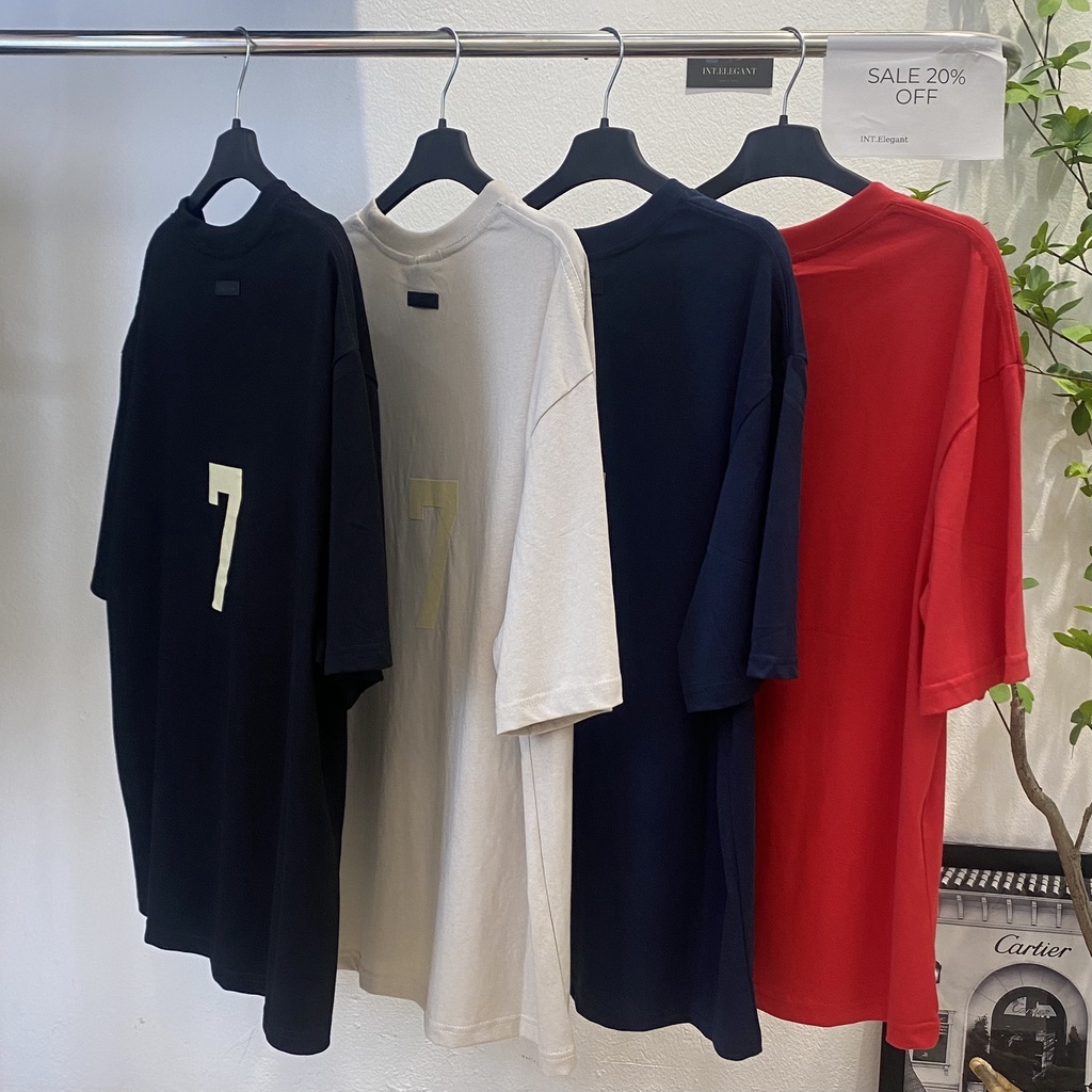 Áo thun Fear Of God 7TH seventh collection bản cao cấp ss22 , Áo tee Essentials FOG form rộng unisex nam nữ