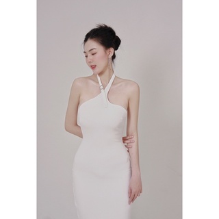 ĐẦM BODY TRẮNG CÀI CỔ - NANCI DRESS