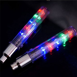 Đèn 5 bóng LED Gắn Van Bánh Xe Đạp-Nắp van lốp xe sở hữu đèn LED phát sáng cho xe đạp/ xe máy/ xe ô tô sáng 7 màu
