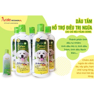 SỮA TẮM HỖ TRỢ ĐIỀU TRỊ NGỨA CHO CHÓ MÈO PALMA DERMA - 300ml