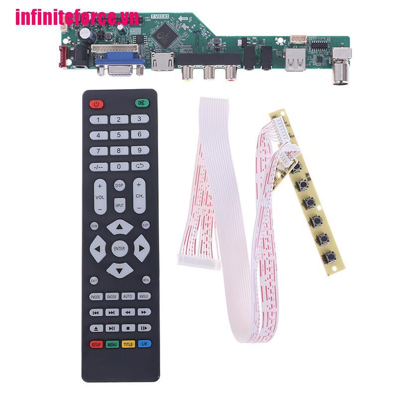□❖Bảng mạch điều khiển TV LCD T.V53.03 thông dụng giao diện PC / VGA HDMI USB