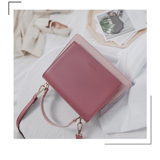 TÚI MICOCAH NẮP VUÔNG HOT (2 MÀu HỒNG, NÂU CÓ SẴN)