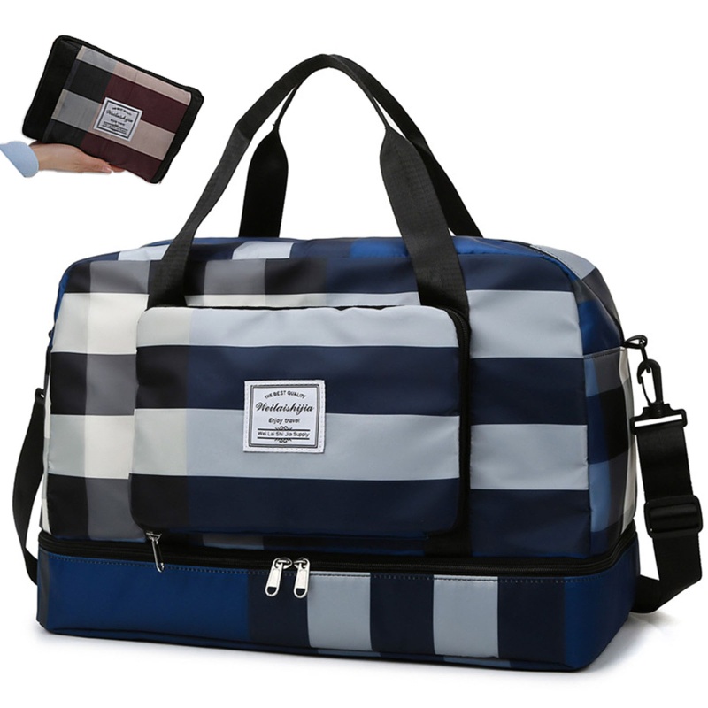 Qq * Túi Duffle Gấp Được Dùng Khi Đi Du Lịch Qua Đêm Có Ngăn Đựng Giày