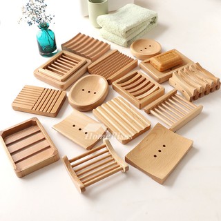  Japanese Style Wooden Soap Dish Khay dĩa gỗ để xà phòng handamde tre tự nhiên hộp đựng xà bông 